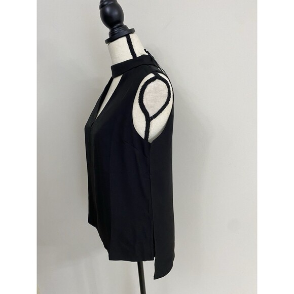 English Factory mock neck Blouse Black Sleeveless NWT Size M Medium - Picture 10 of 10